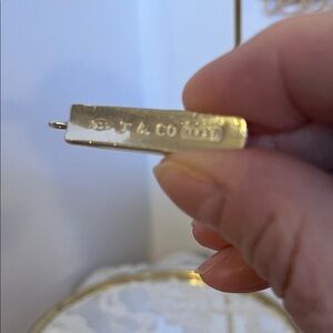 Tiffany & Co. .925 Sterling Silver Bar Pendant